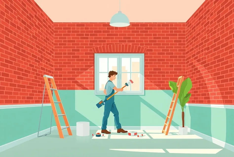Intérieur rénové après travaux de peinture à Villers-Cotterêts
